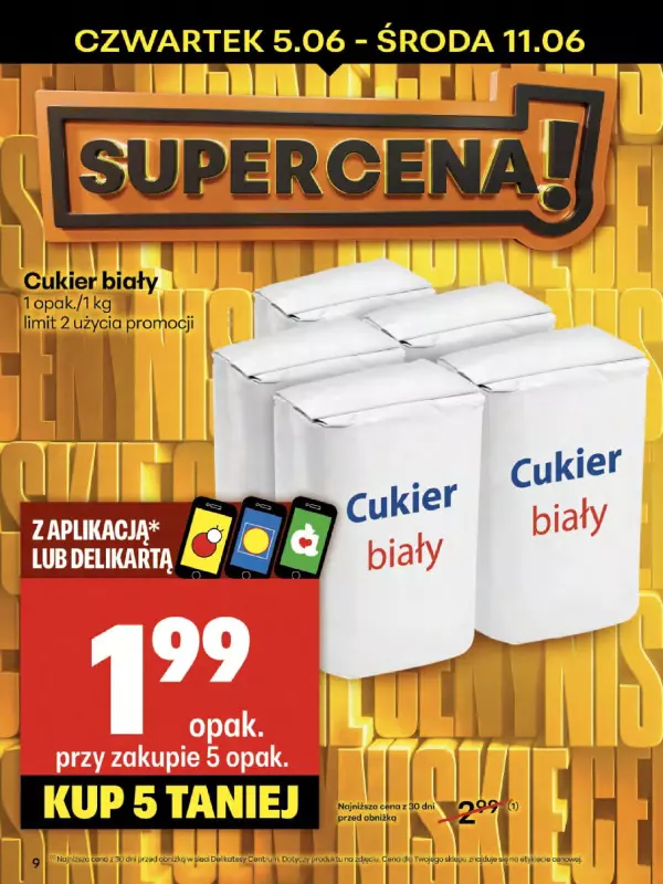 Delikatesy Centrum - gazetka promocyjna Gazetka  do środy 11.06 - strona 9