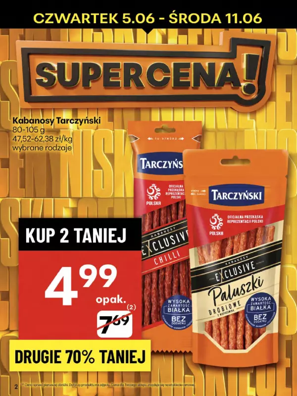Delikatesy Centrum - gazetka promocyjna Gazetka  do środy 11.06 - strona 2