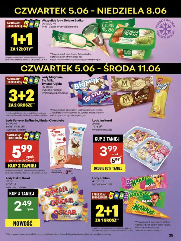 Delikatesy Centrum - gazetka promocyjna Gazetka  do środy 11.06 - strona 35