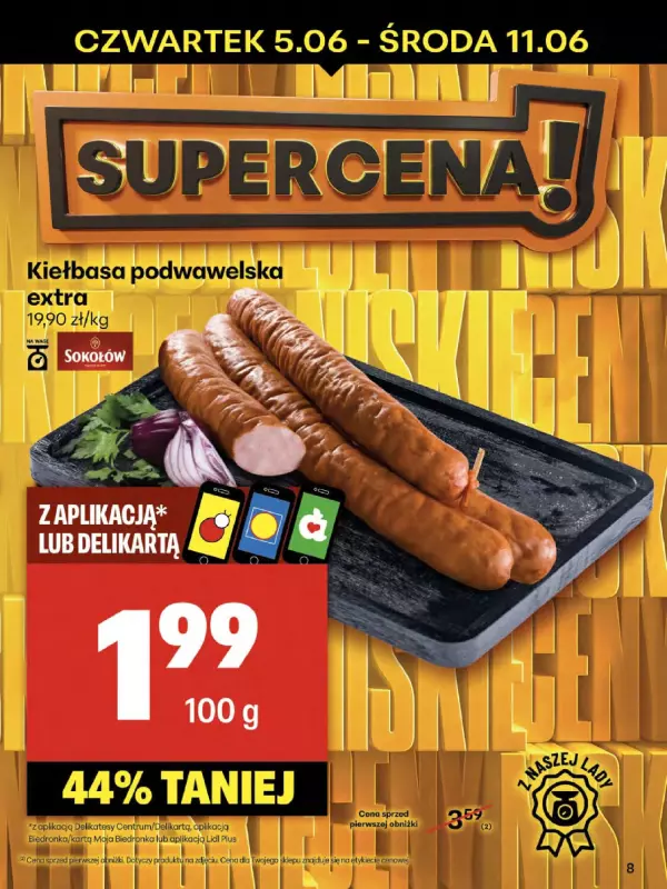 Delikatesy Centrum - gazetka promocyjna Gazetka  do środy 11.06 - strona 8