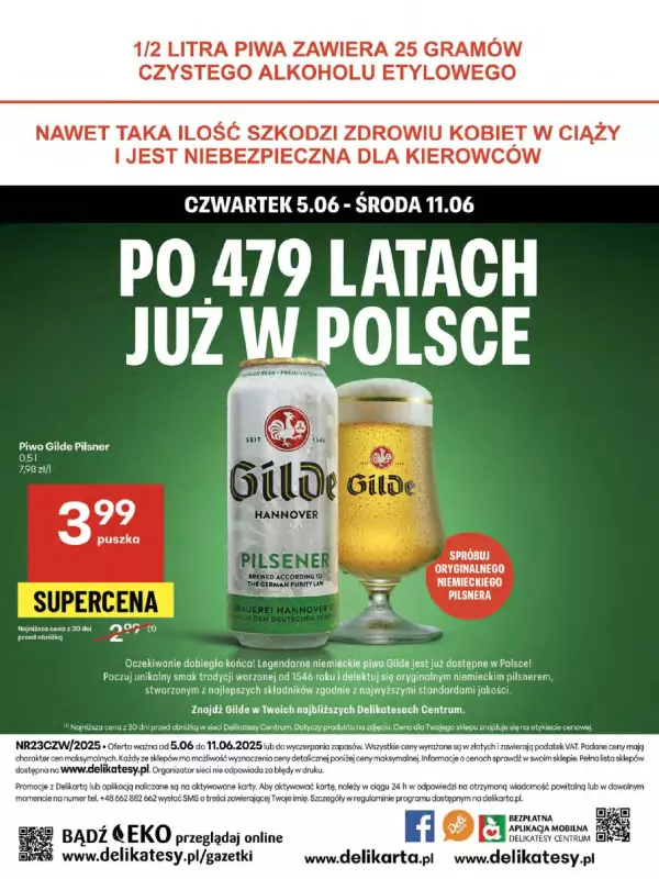 Delikatesy Centrum - gazetka promocyjna Gazetka  do środy 11.06 - strona 44