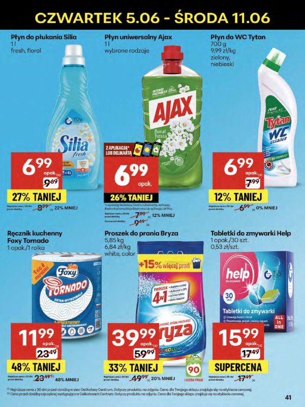 Delikatesy Centrum - gazetka promocyjna Gazetka  do środy 11.06 - strona 41