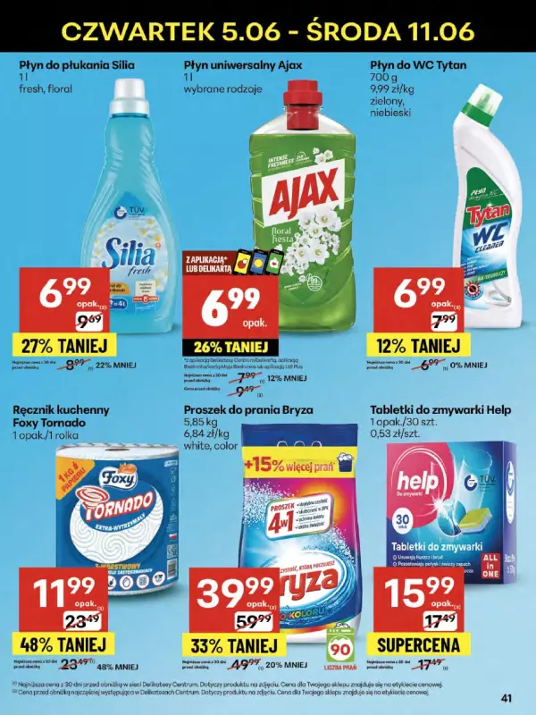 Delikatesy Centrum - gazetka promocyjna Gazetka  do środy 11.06 - strona 41