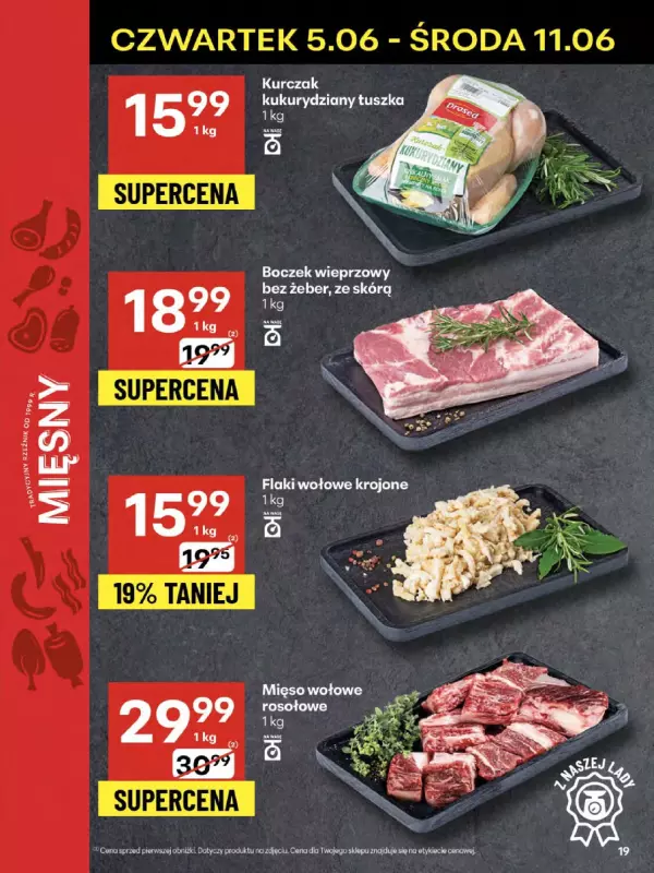Delikatesy Centrum - gazetka promocyjna Gazetka  do środy 11.06 - strona 19