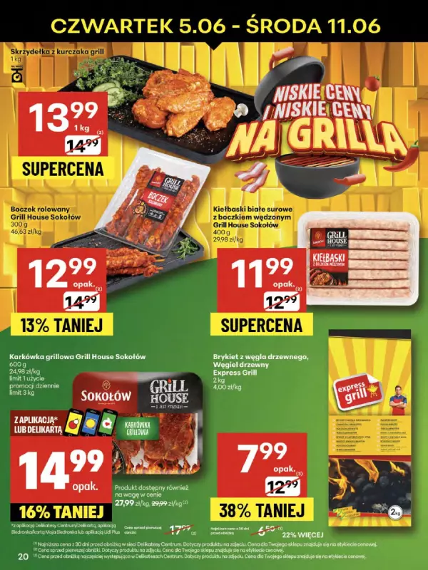 Delikatesy Centrum - gazetka promocyjna Gazetka  do środy 11.06 - strona 20
