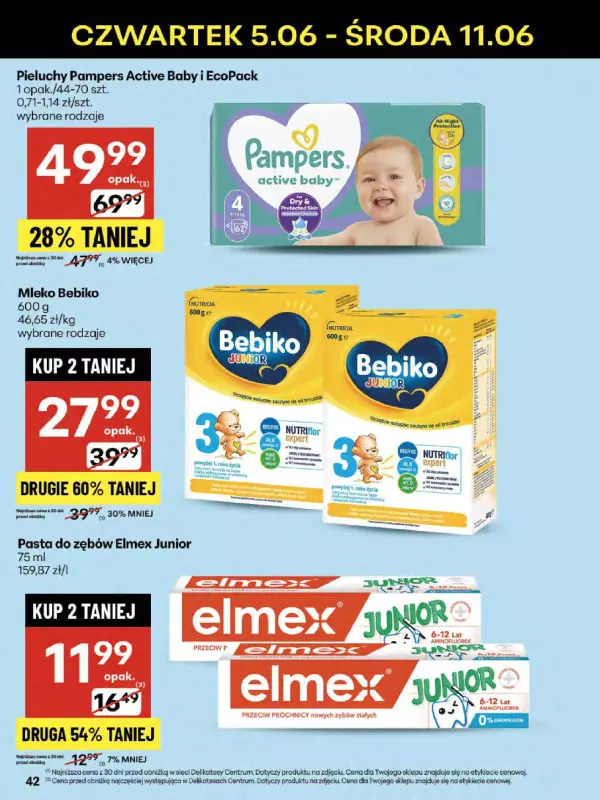 Delikatesy Centrum - gazetka promocyjna Gazetka  do środy 11.06 - strona 42