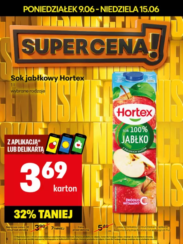 Delikatesy Centrum - gazetka promocyjna Gazetka  do niedzieli 15.06 - strona 6