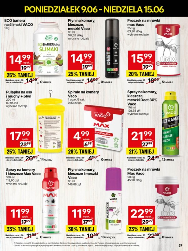Delikatesy Centrum - gazetka promocyjna Gazetka  do niedzieli 15.06 - strona 37