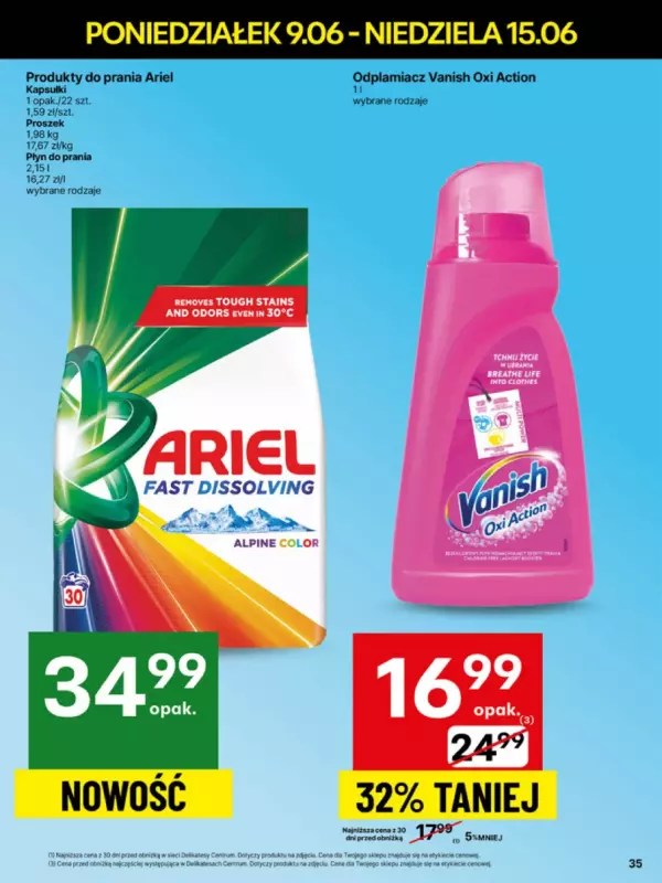 Delikatesy Centrum - gazetka promocyjna Gazetka od poniedziałku 09.06 do niedzieli 15.06 - strona 35
