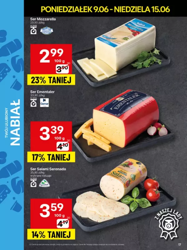 Delikatesy Centrum - gazetka promocyjna Gazetka od poniedziałku 09.06 do niedzieli 15.06 - strona 17