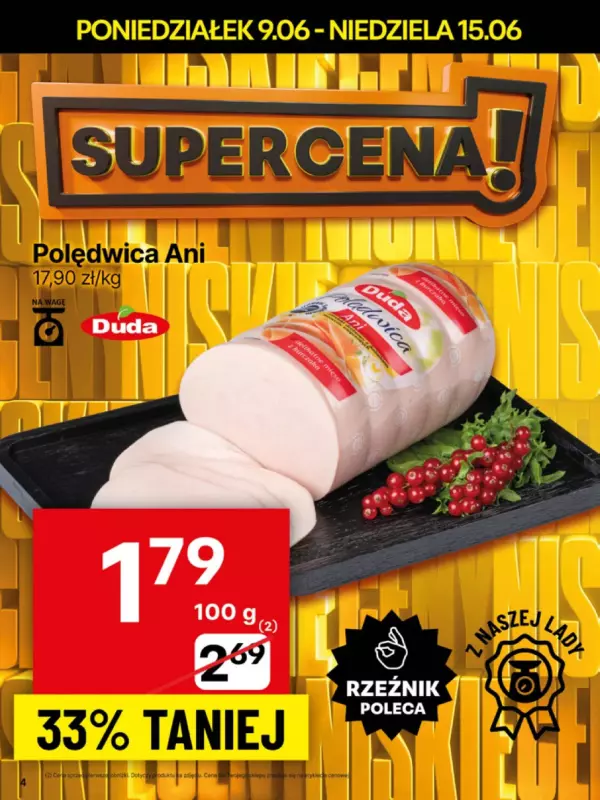 Delikatesy Centrum - gazetka promocyjna Gazetka od poniedziałku 09.06 do niedzieli 15.06 - strona 4