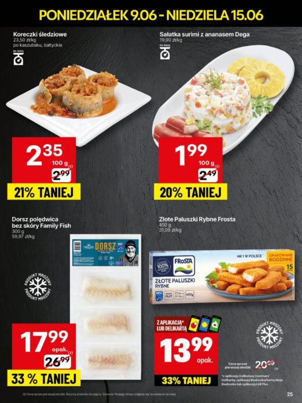 Delikatesy Centrum - gazetka promocyjna Gazetka  do niedzieli 15.06 - strona 25
