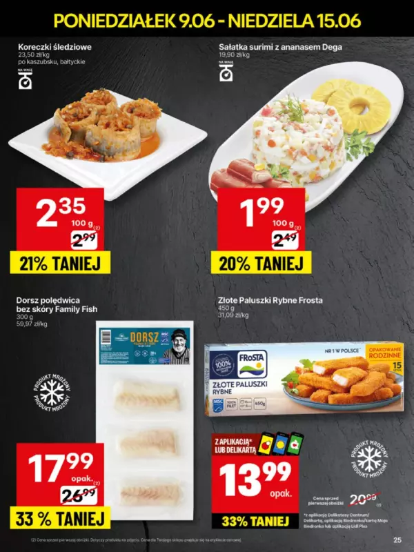 Delikatesy Centrum - gazetka promocyjna Gazetka  do niedzieli 15.06 - strona 25
