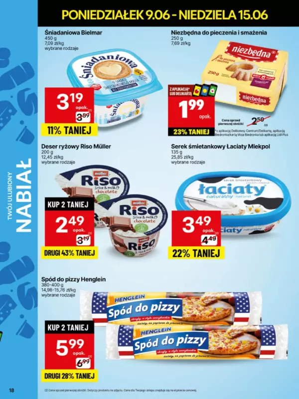 Delikatesy Centrum - gazetka promocyjna Gazetka od poniedziałku 09.06 do niedzieli 15.06 - strona 18