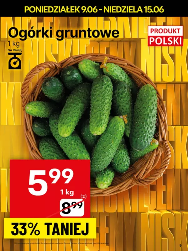 Delikatesy Centrum - gazetka promocyjna Gazetka od poniedziałku 09.06 do niedzieli 15.06 - strona 9