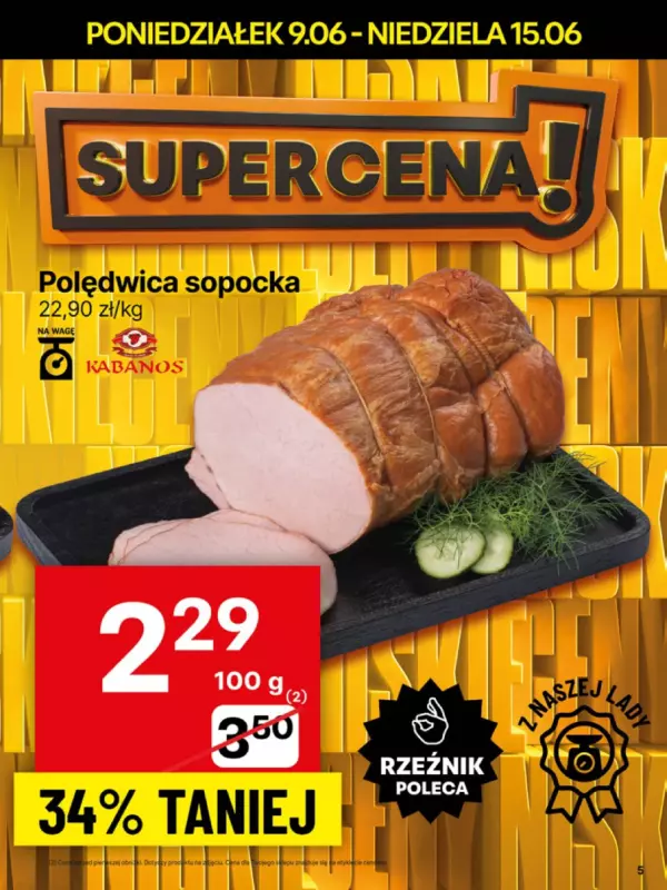Delikatesy Centrum - gazetka promocyjna Gazetka od poniedziałku 09.06 do niedzieli 15.06 - strona 5