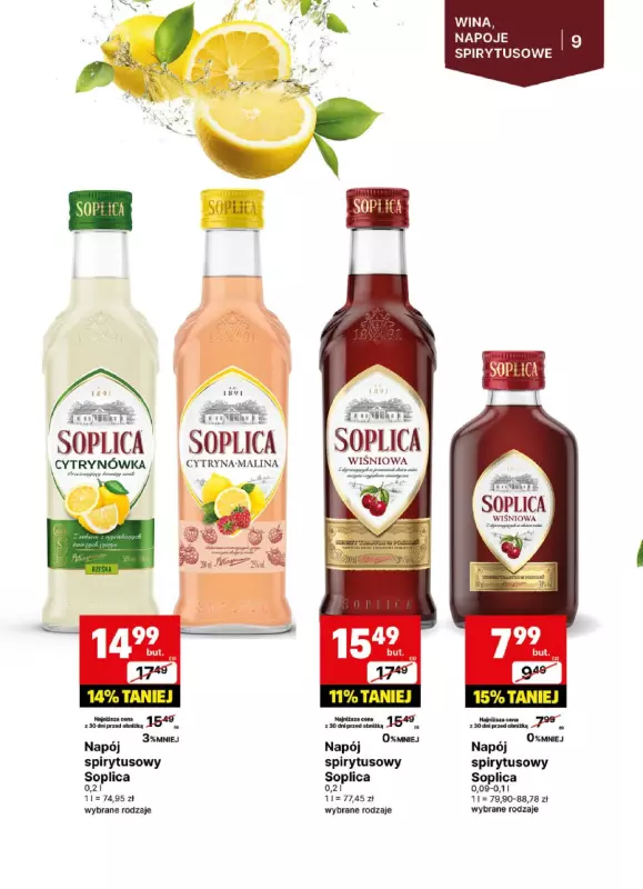 Delikatesy Centrum - gazetka promocyjna Gazetka alkoholowa od poniedziałku 09.06 do niedzieli 22.06 - strona 9