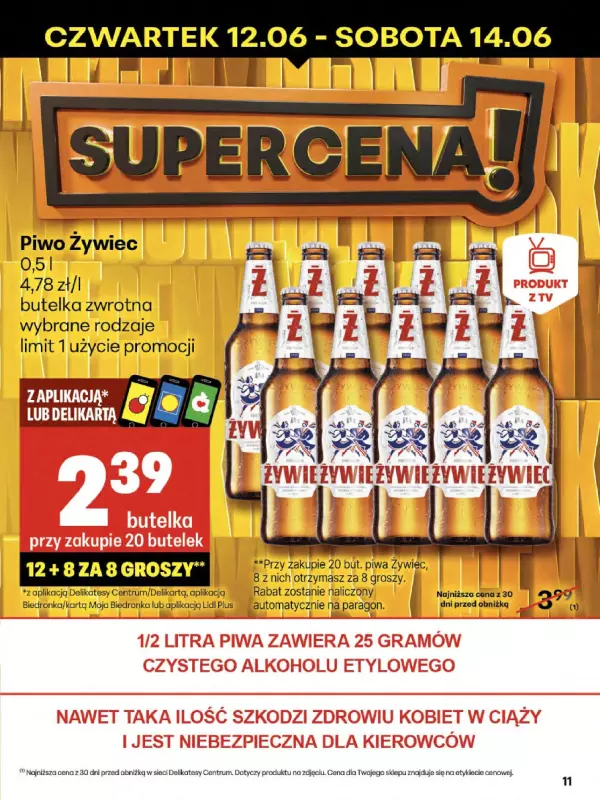 Delikatesy Centrum - gazetka promocyjna Gazetka od czwartku 12.06 do środy 18.06 - strona 11