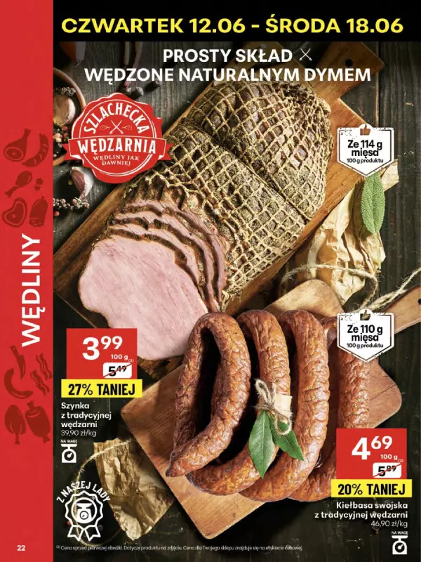 Delikatesy Centrum - gazetka promocyjna Gazetka od czwartku 12.06 do środy 18.06 - strona 22
