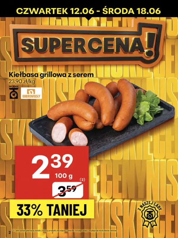 Delikatesy Centrum - gazetka promocyjna Gazetka od czwartku 12.06 do środy 18.06 - strona 2