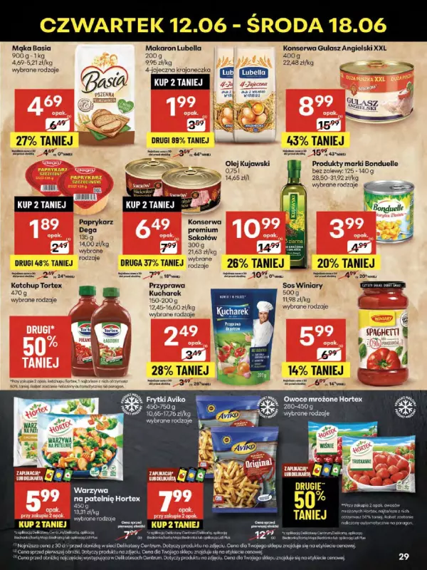 Delikatesy Centrum - gazetka promocyjna Gazetka od czwartku 12.06 do środy 18.06 - strona 29