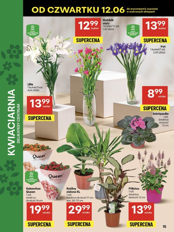 Delikatesy Centrum - gazetka promocyjna Gazetka  do środy 18.06 - strona 15