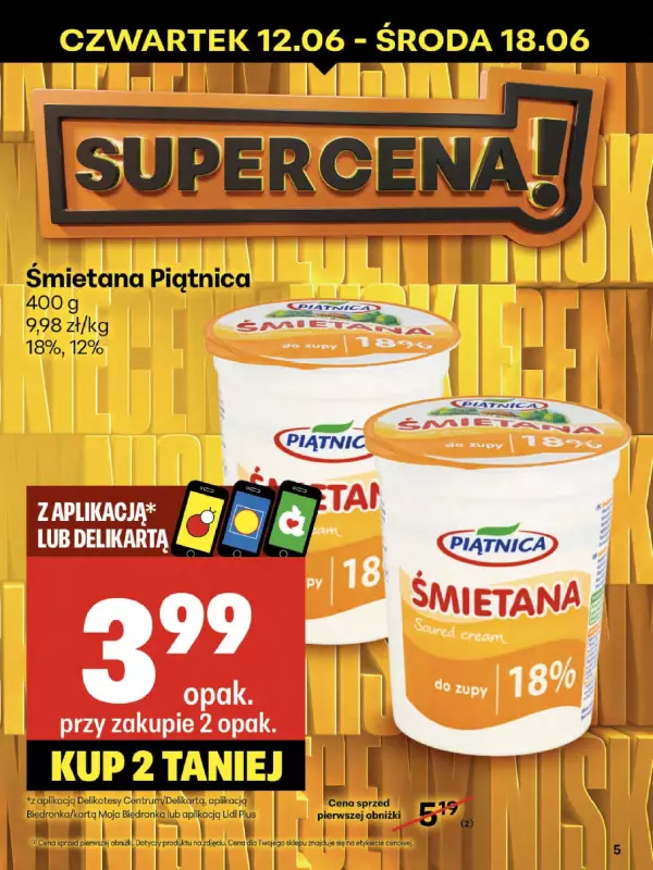Delikatesy Centrum - gazetka promocyjna Gazetka od czwartku 12.06 do środy 18.06 - strona 5