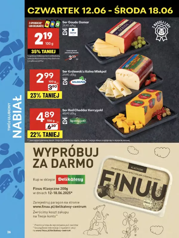 Delikatesy Centrum - gazetka promocyjna Gazetka od czwartku 12.06 do środy 18.06 - strona 26