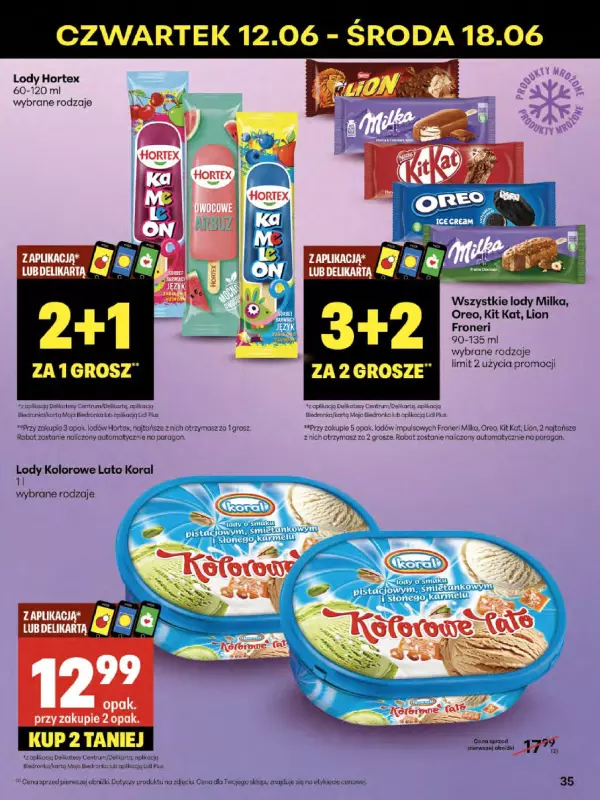 Delikatesy Centrum - gazetka promocyjna Gazetka od czwartku 12.06 do środy 18.06 - strona 35
