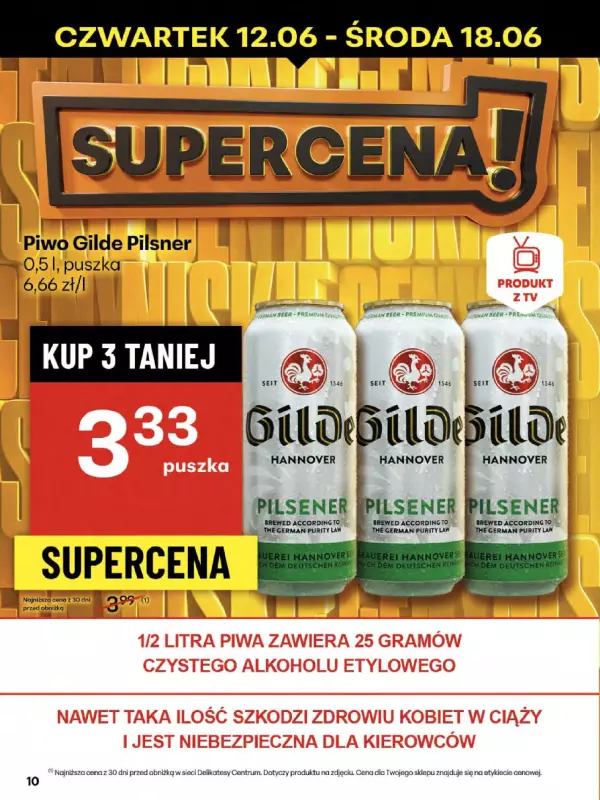 Delikatesy Centrum - gazetka promocyjna Gazetka od czwartku 12.06 do środy 18.06 - strona 10