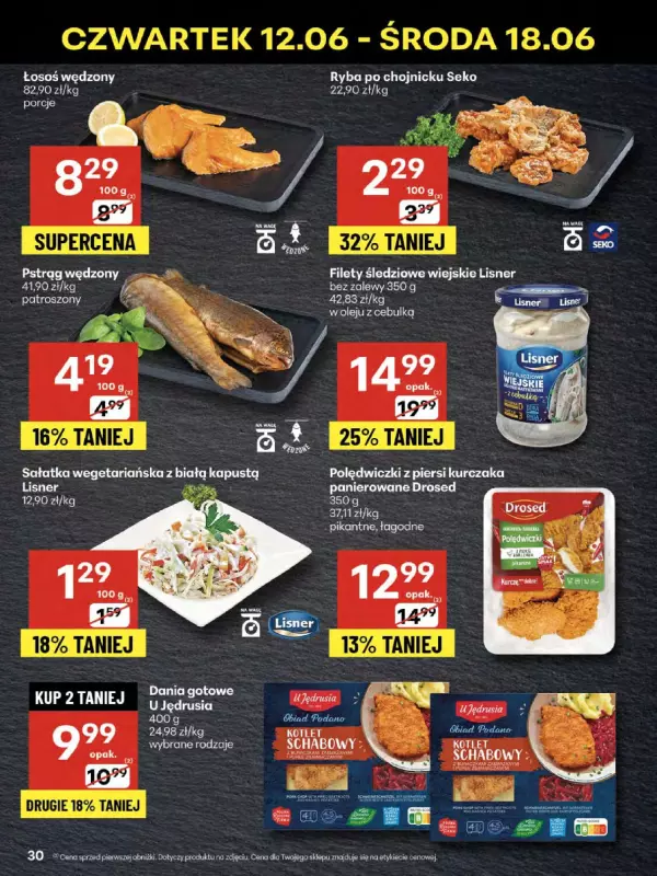 Delikatesy Centrum - gazetka promocyjna Gazetka od czwartku 12.06 do środy 18.06 - strona 30