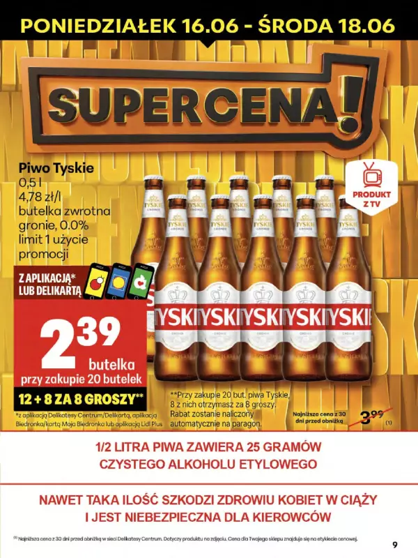 Delikatesy Centrum - gazetka promocyjna Gazetka od czwartku 12.06 do środy 18.06 - strona 9