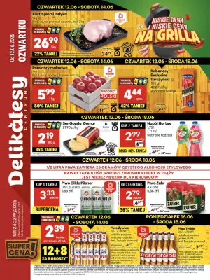 Delikatesy Centrum - gazetka promocyjna Gazetka  do środy 18.06