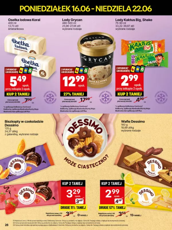 Delikatesy Centrum - gazetka promocyjna Gazetka od poniedziałku 16.06 do niedzieli 22.06 - strona 26