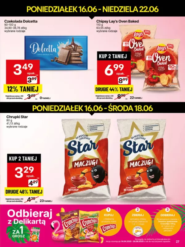 Delikatesy Centrum - gazetka promocyjna Gazetka od poniedziałku 16.06 do niedzieli 22.06 - strona 27