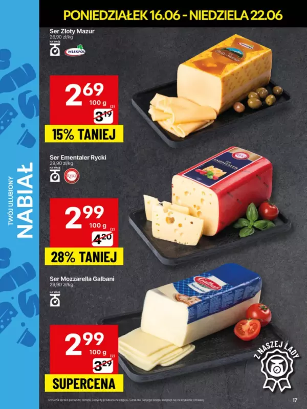 Delikatesy Centrum - gazetka promocyjna Gazetka od poniedziałku 16.06 do niedzieli 22.06 - strona 17