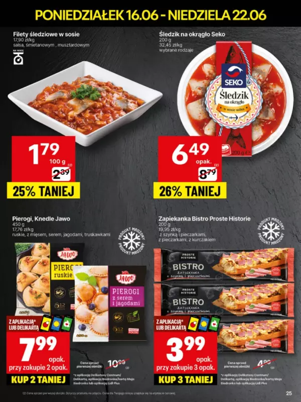 Delikatesy Centrum - gazetka promocyjna Gazetka od poniedziałku 16.06 do niedzieli 22.06 - strona 25