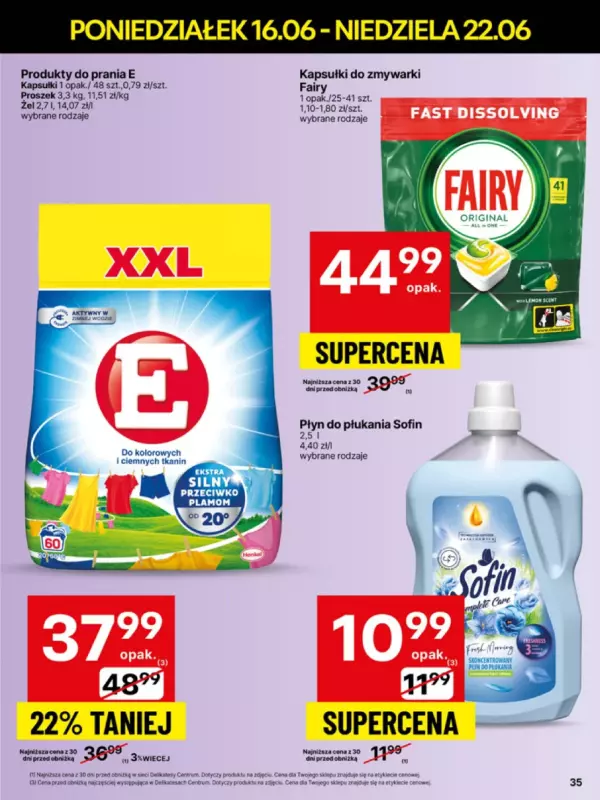 Delikatesy Centrum - gazetka promocyjna Gazetka od poniedziałku 16.06 do niedzieli 22.06 - strona 35