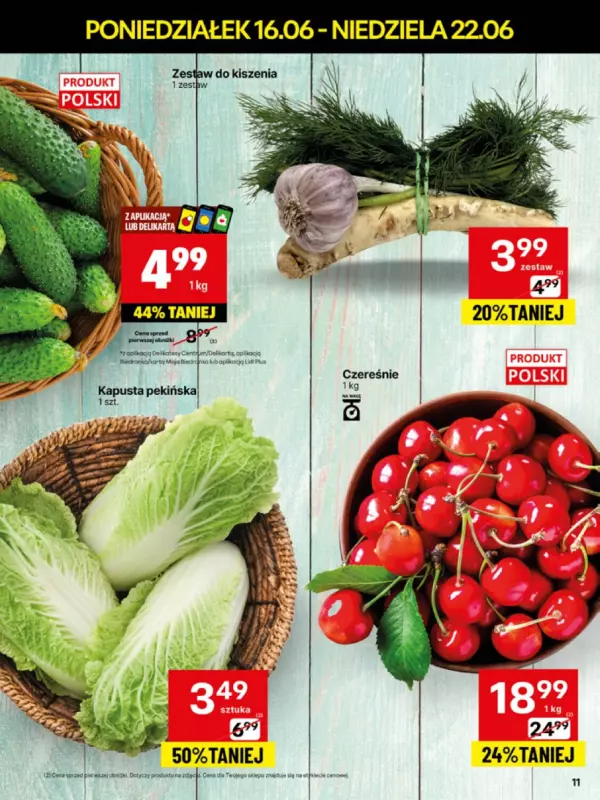 Delikatesy Centrum - gazetka promocyjna Gazetka od poniedziałku 16.06 do niedzieli 22.06 - strona 11