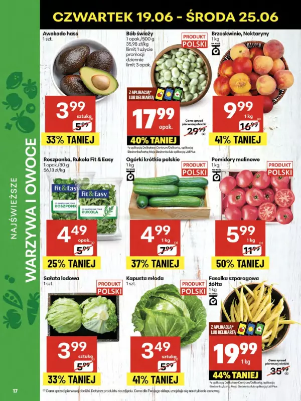 Delikatesy Centrum - gazetka promocyjna Gazetka od czwartku 19.06 do środy 25.06 - strona 17