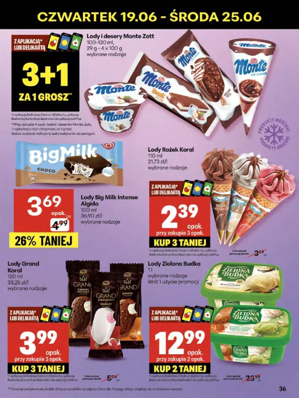 Delikatesy Centrum - gazetka promocyjna Gazetka od czwartku 19.06 do środy 25.06 - strona 36