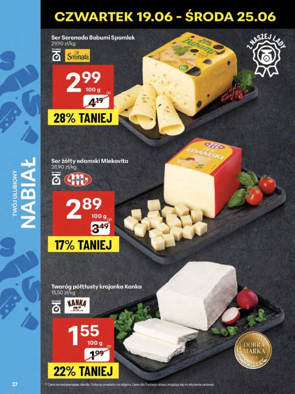 Delikatesy Centrum - gazetka promocyjna Gazetka od czwartku 19.06 do środy 25.06 - strona 27