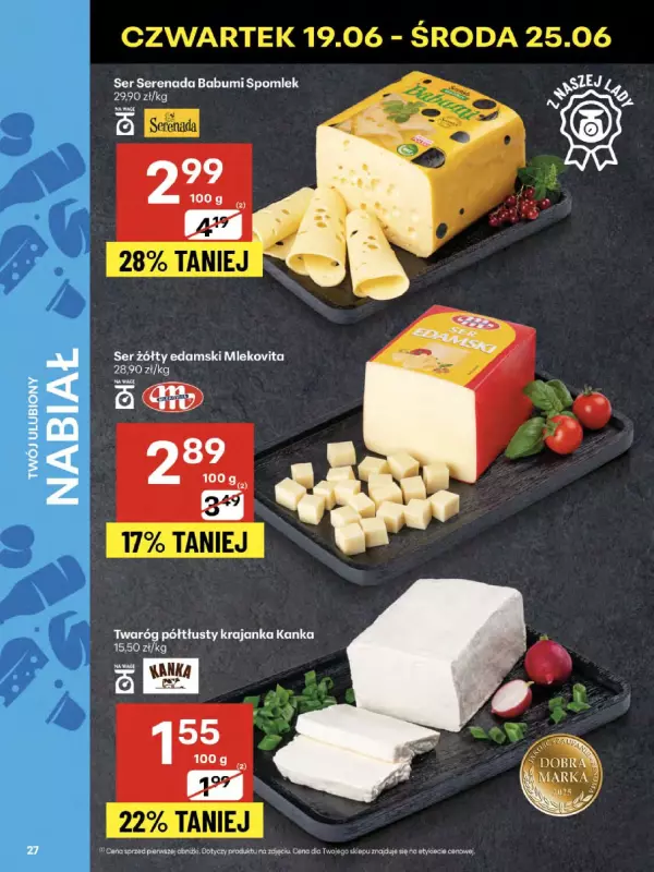 Delikatesy Centrum - gazetka promocyjna Gazetka od czwartku 19.06 do środy 25.06 - strona 27