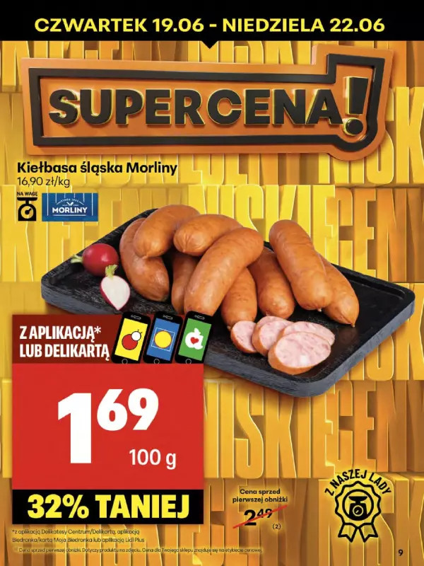 Delikatesy Centrum - gazetka promocyjna Gazetka od czwartku 19.06 do środy 25.06 - strona 9