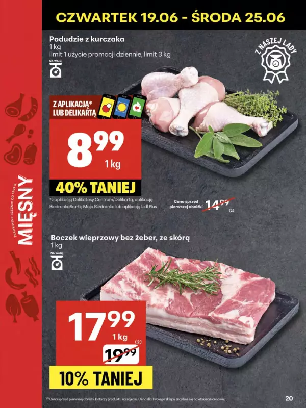 Delikatesy Centrum - gazetka promocyjna Gazetka od czwartku 19.06 do środy 25.06 - strona 20