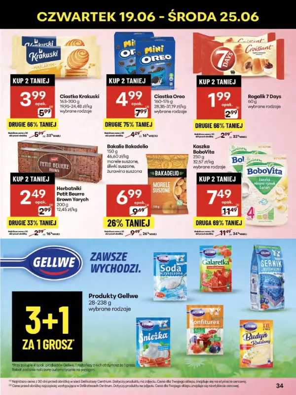 Delikatesy Centrum - gazetka promocyjna Gazetka od czwartku 19.06 do środy 25.06 - strona 34