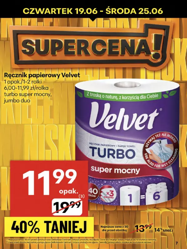 Delikatesy Centrum - gazetka promocyjna Gazetka od czwartku 19.06 do środy 25.06 - strona 7