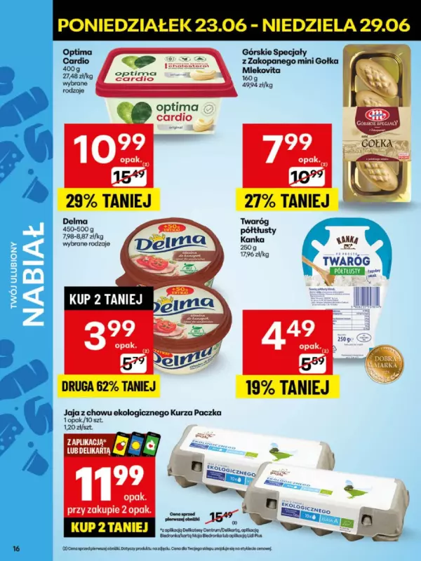 Delikatesy Centrum - gazetka promocyjna Gazetka  do niedzieli 29.06 - strona 16