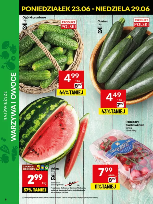 Delikatesy Centrum - gazetka promocyjna Gazetka  do niedzieli 29.06 - strona 8