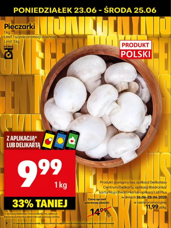 Delikatesy Centrum - gazetka promocyjna Gazetka  do niedzieli 29.06 - strona 6